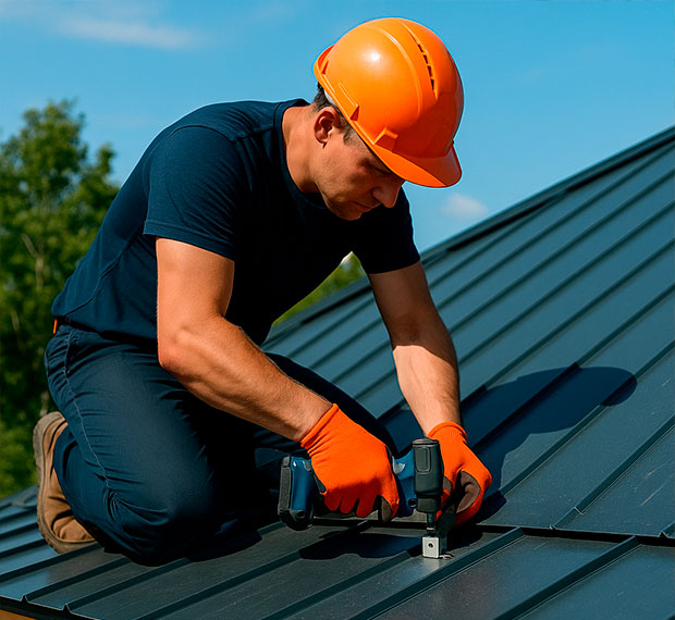 Ремонт металлической кровли в Боброве