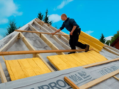 Укладка паро и теплоизоляции